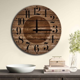 Wallity Reloj decorativo de MDF Multicolor 50 cm